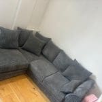 Debenhams Grey Cord Corner Sofa