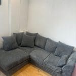 Debenhams Grey Cord Corner Sofa
