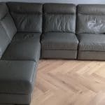 Harveys Leather Grey Corner Unit