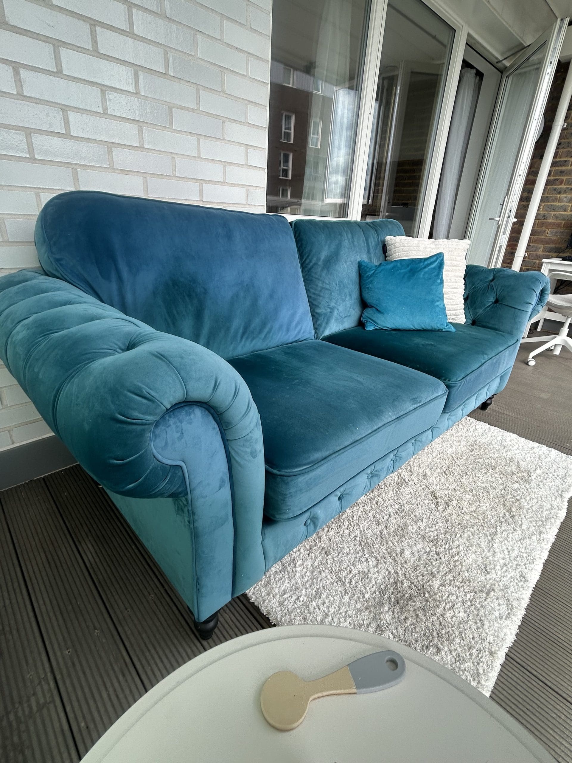 IKEA retailers Grevie 3 Seat Green Teal