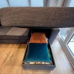 JYSK Vejlby sofa bed chaise longue