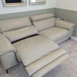BARKER AND STONEHOUSE PAOLO 3 SEATER LEATHER RECLINER