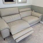 BARKER AND STONEHOUSE PAOLO 3 SEATER LEATHER RECLINER