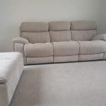 Sofology 3 Seater Radley / Radleigh Oatmeal Double Power Recliner with Double Power Headrest