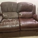 2 seater recliner faux leather sofa