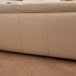 Natuzzi Cream Leather Sofas 2 seater