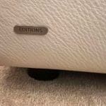 Natuzzi Cream Leather Sofas 2 seater