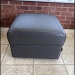 SCS power recliner 3 seater chair and footstool