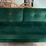 4 seat dark green velvet Sofa amd sofabed