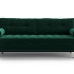 4 seat dark green velvet Sofa amd sofabed