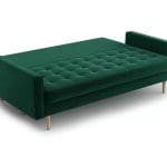 4 seat dark green velvet Sofa amd sofabed