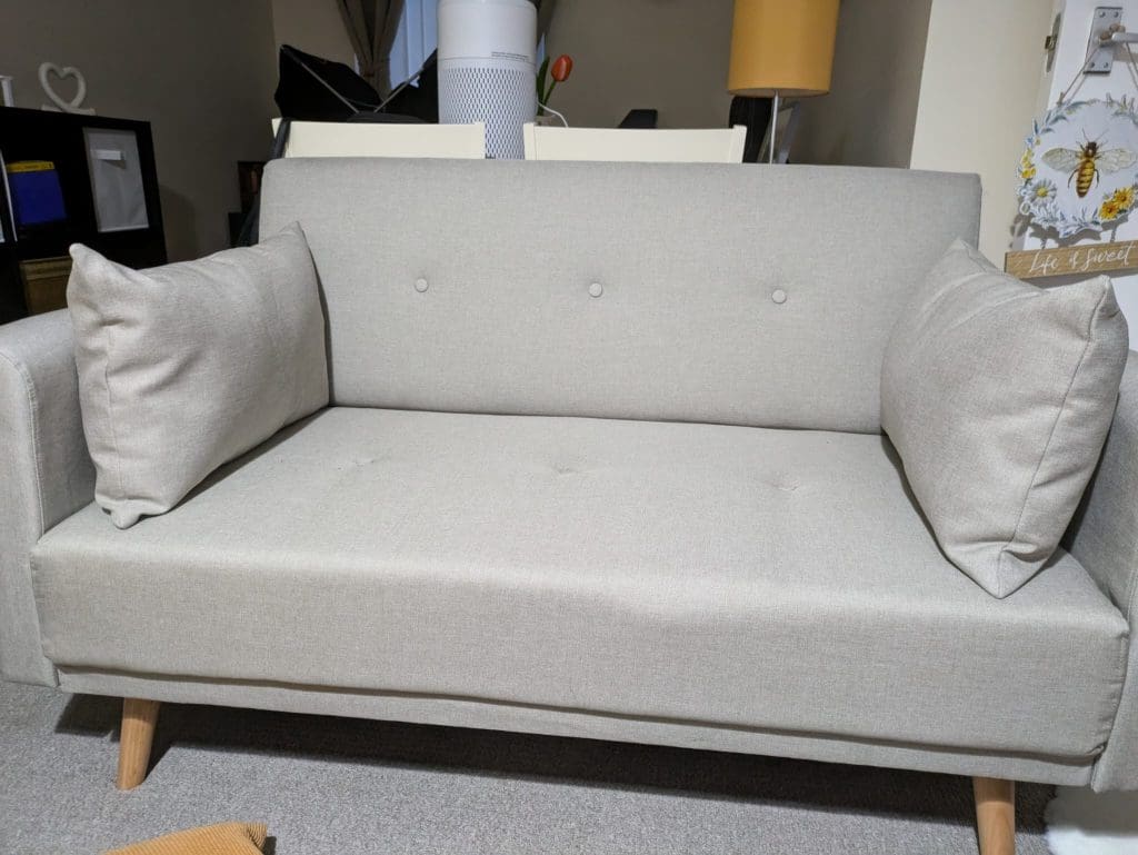 Argos 2 seater natural sofa that comes in sections for easy transport. Sofalistic The Sofa Marketplace buy and sell preloved sofas nationwide