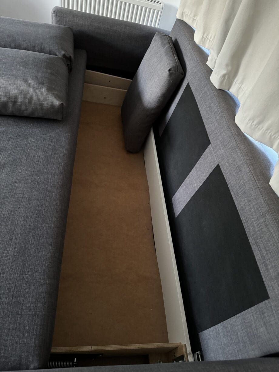 Ikea FRIHETEN Three-seat sofa-bed, Skiftebo dark grey