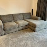 Next Houghton Corner Sofa - Dark Grey with Dark Feet