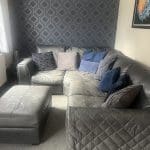 Sofology real leather corner sofa
