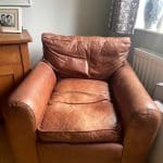 Brown Leather Arm Chair