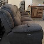 Grey NCF 3 and 2 seater power recliner