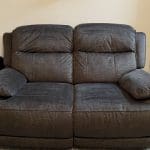 Grey NCF 3 and 2 seater power recliner