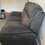 Grey NCF 3 and 2 seater power recliner