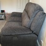 Grey NCF 3 and 2 seater power recliner