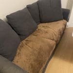 2 seater sofa bed, grey