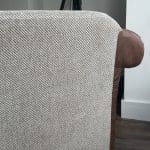 Sherwood 3 & 2 seater sofas half leather scatter back