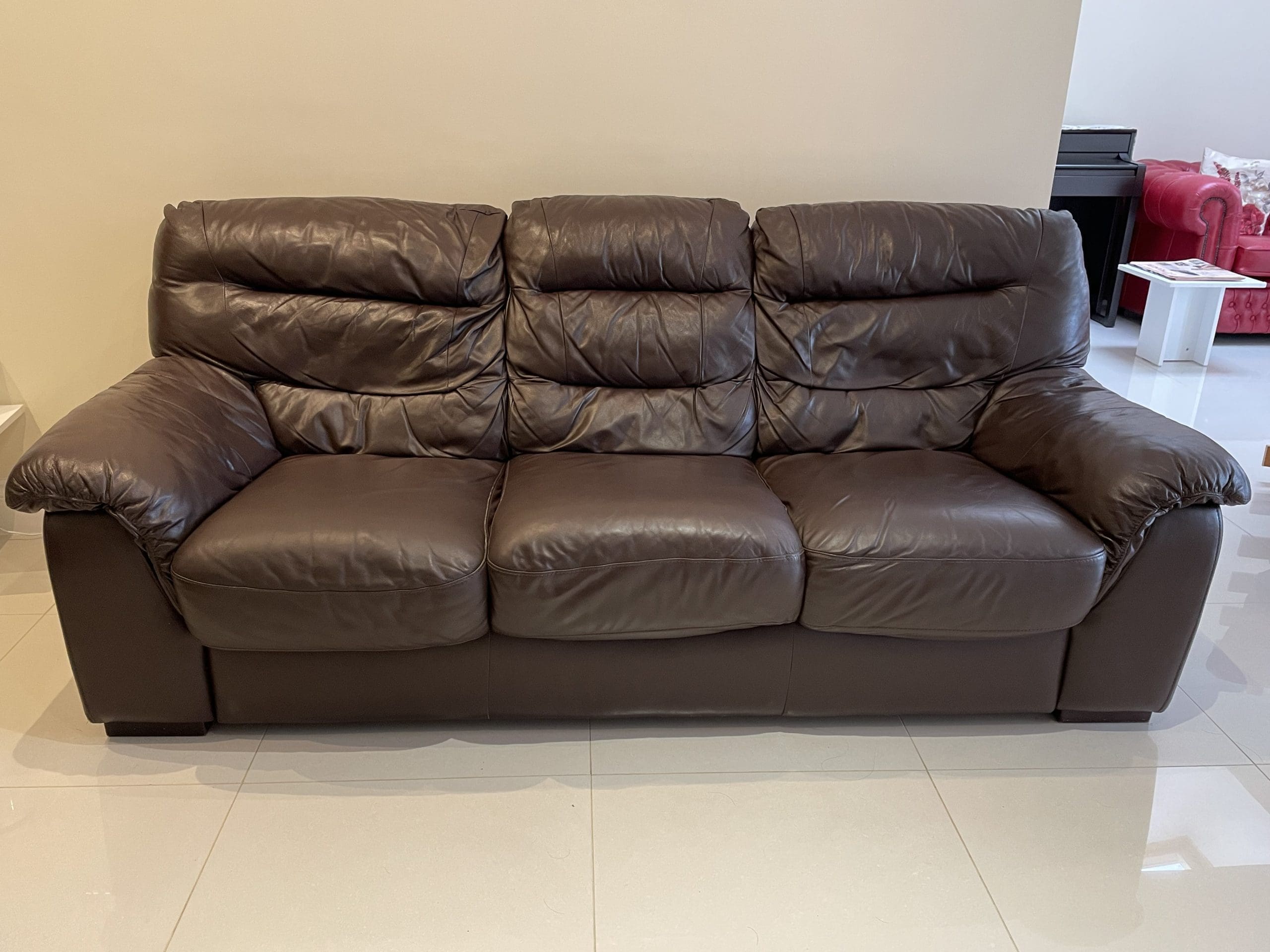DFS 3 seater pure leather sofa Sofalistic The Sofa Marketplace, buy