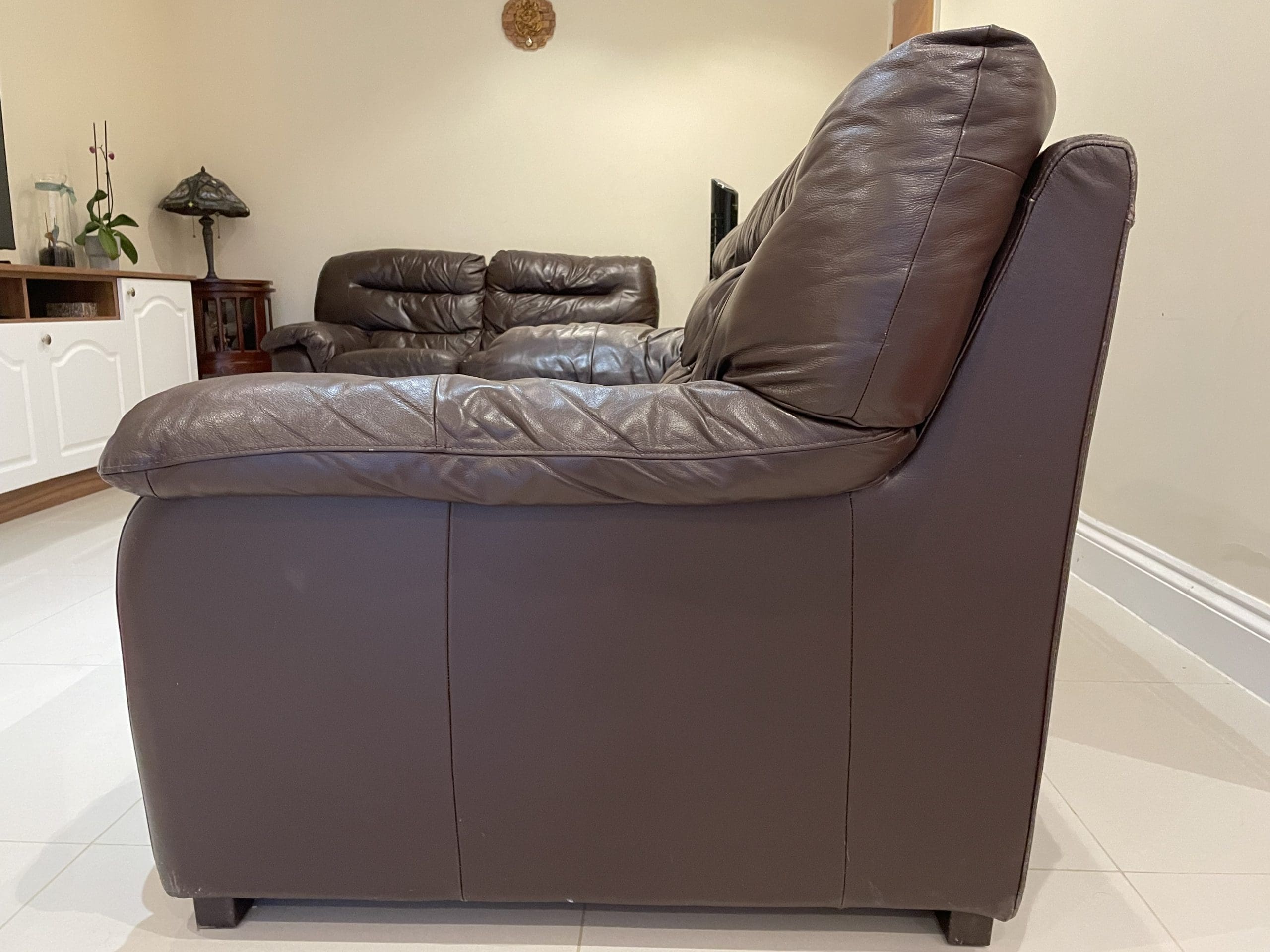 DFS 3 seater pure leather sofa Sofalistic The Sofa Marketplace, buy