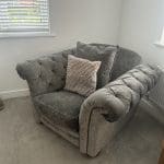 Grey DFS Country living 3 peice sofa