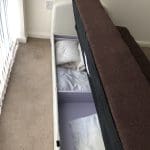 Brown and baige Sofa Bed