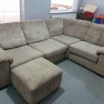 DFS Corner Sofa Pull out Double Sofa Bed & Footstool Storage