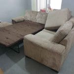 DFS Corner Sofa Pull out Double Sofa Bed & Footstool Storage