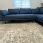 Made.com Harlow Corner Sofa, Orleans Blue