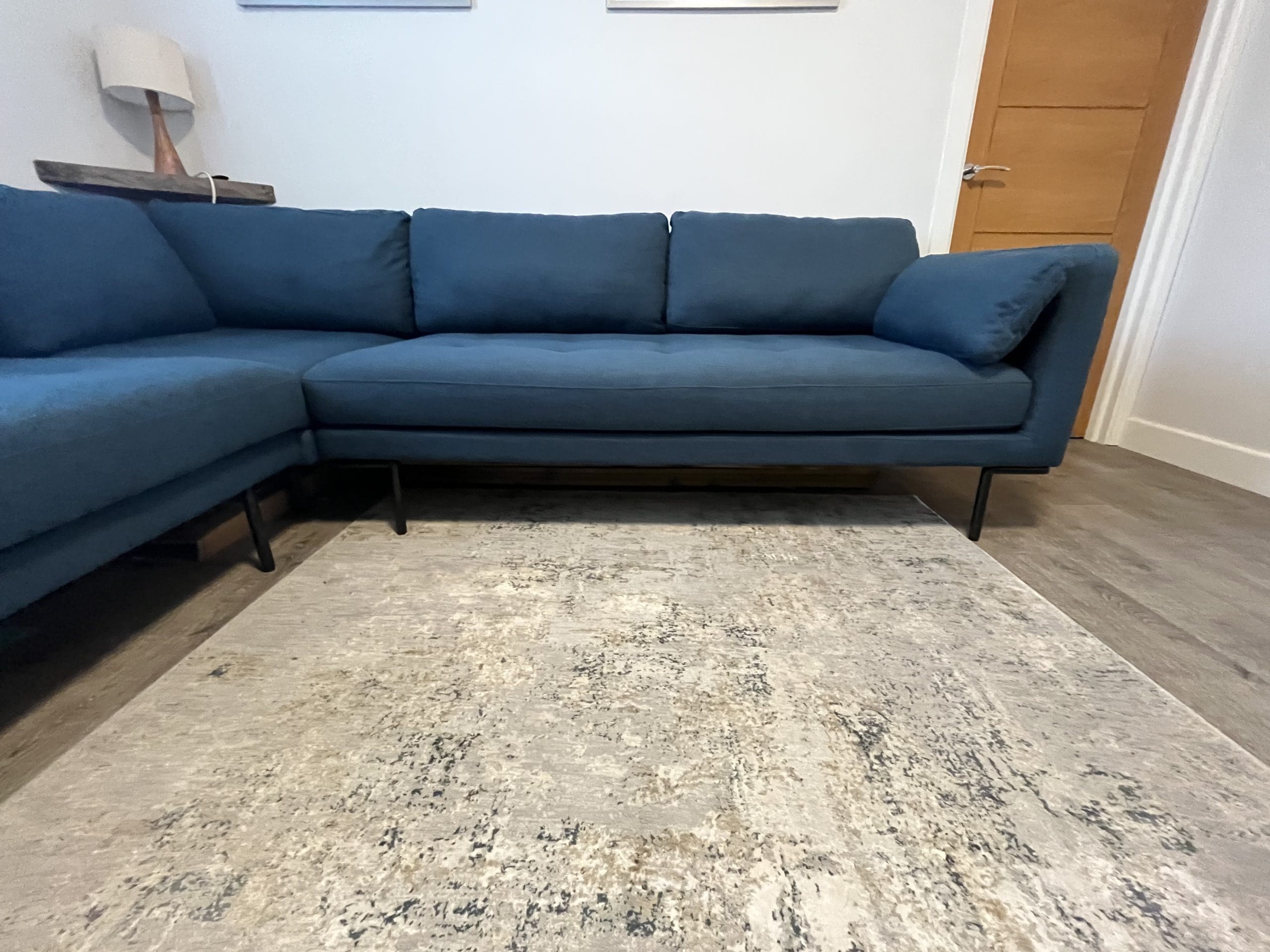Made Harlow Corner Sofa Orleans Blue Sofalistic The Sofa Marketplace buy and sell preloved sofas nationwide