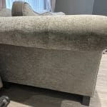 Crushed velvet grey sofas