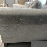 Crushed velvet grey sofas