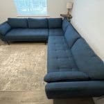 Made.com Harlow Corner Sofa, Orleans Blue