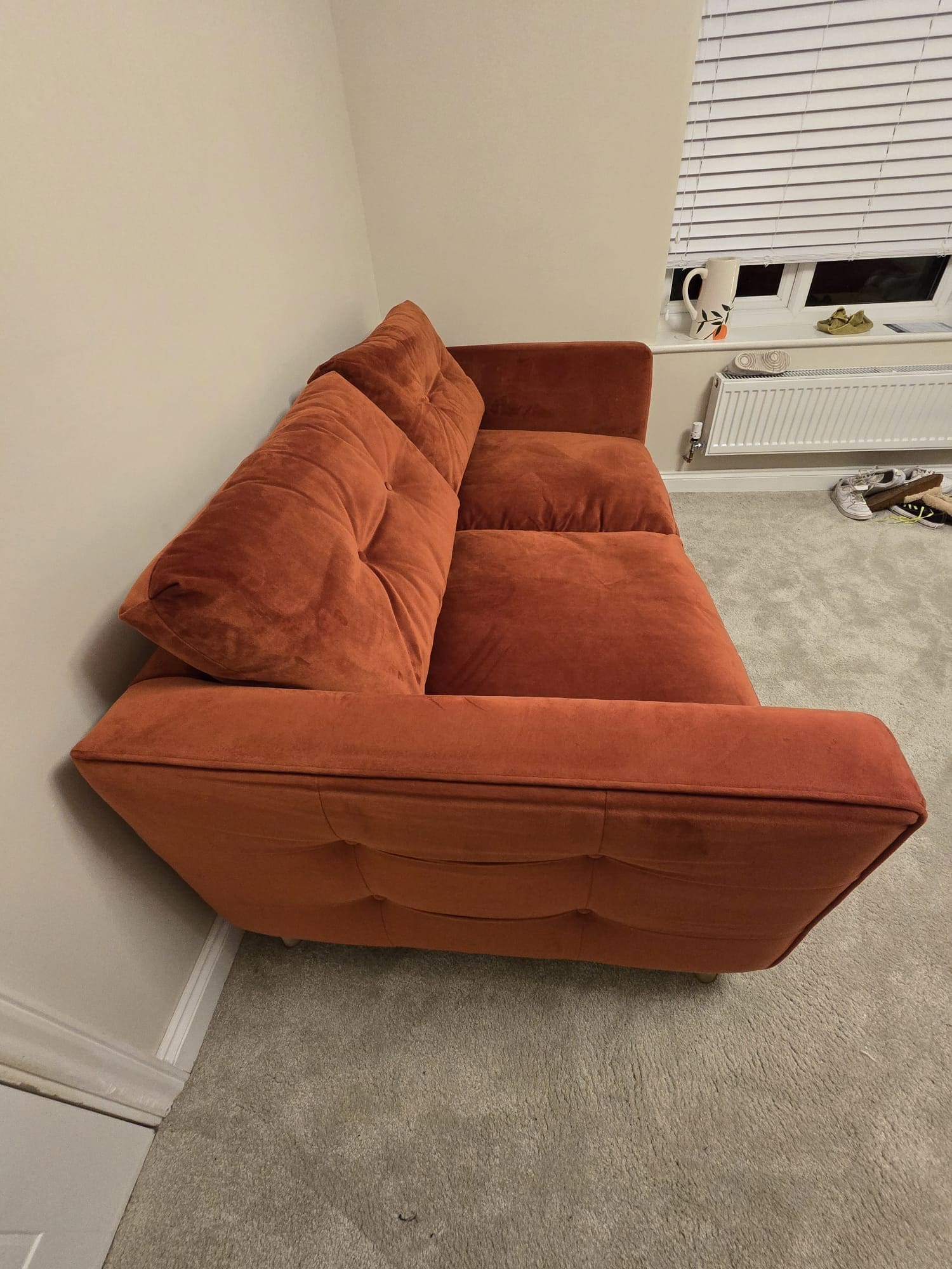 Dfs burnt orange sofa hotsell