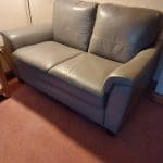 italian 2 x 2 seater leather sofas