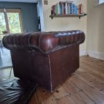Chesterfield armchair - leather.