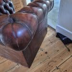 Chesterfield armchair - leather.