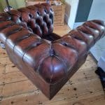 Chesterfield armchair - leather.