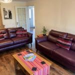 X2 leather sofas
