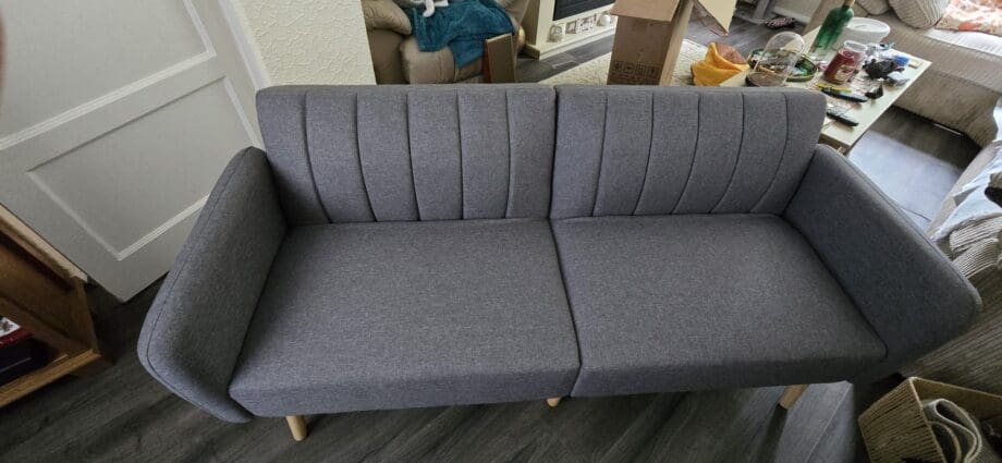 Grey 2 seater sofa