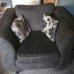 Sofa, armchair and cuddle chair