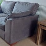 Next Stamford 2 seater sofa x 2 .Monza faux leather in peppercorn
