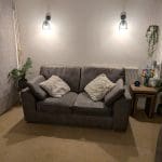 Next Stamford 2 seater sofa x 2 .Monza faux leather in peppercorn