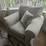 3 seater sofa, chair and footstool