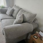3 seater sofa, chair and footstool