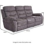DFS Resilience Noah Grey Recliner Sofa